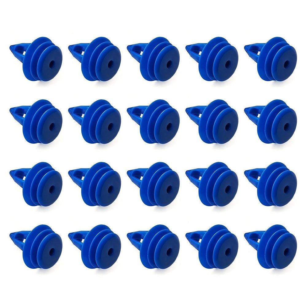Anyhut 20 PCS Wheel Arch Molding Retainer Clips, Blue Plastic Trim Clips Compatible with Land Rover Range Rover Evoque Discovery, Replaces OEM LR027255