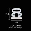 Self-Adhesive Door Bottom Sealing Strip Door Window Anti-Collision Silicone Rubber Strip Sound Insulation Strip Weathering Strip(10x10mm White) view 2