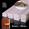 Self-Adhesive Door Bottom Sealing Strip Door Window Anti-Collision Silicone Rubber Strip Sound Insulation Strip Weathering Strip(10x10mm White) view 3