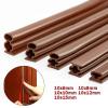 Self-Adhesive Door Bottom Sealing Strip Door Window Anti-Collision Silicone Rubber Strip Sound Insulation Strip Weathering Strip(10x10mm White) view 4