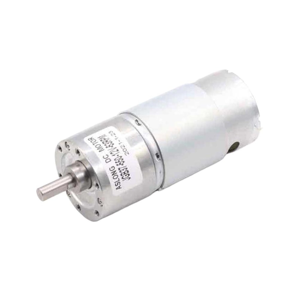 Aslong JGB37-550 high torque Micro DC Gear Motor 12v dc motor 37mm metal reducer micro engine speed-down box smart curtain motor(263RPM_6V)