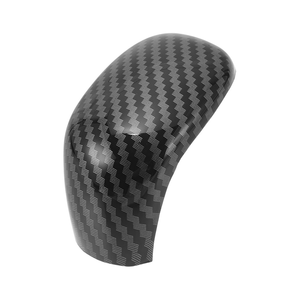 TUCKBOLD ABS Gear Shift Knob Button Cover for Nissan Sentra Altima 2020-2024 for Versa Sedan 2020-2024 for Nissan Kicks 2018-2024 Carbon Fiber Black