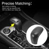 TUCKBOLD ABS Gear Shift Knob Button Cover for Nissan Sentra Altima 2020-2024 for Versa Sedan 2020-2024 for Nissan Kicks 2018-2024 Carbon Fiber Black view 3