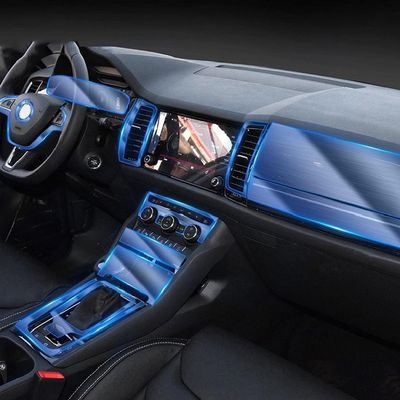 SPISLXTP Car Interior Center Console Transparent TPU Protective Film,for Skoda Kodiaq GT 2017-2020