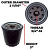 Proven Part 5 Oil Filters 10 Quarts 10W40 Oil Fits Kawasaki 103887901 view 3