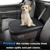 DEYTOP Center Console Cover for 2002-2012 Ram 1500 2500 3500 Accessories Car Armrest Cover for 2005 2008 1500 Ram Anti-Scratch Leather Armrest Protector (Black PU Leather, 2002-2012 Jump Seat) view 4