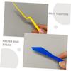 SOLUSTRE 2pcs Long Handle Car Door Squeegee Chisel Scraper Kit Vinyl Wrap Tint Film Tools view 3