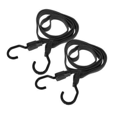 GANAZONO Elastic Bungee Cords Straps Hooks 2-Pack Versatile Cargo Fixing for Motorcycles Bicycles Kayaks