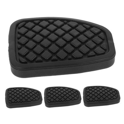 GRIRIW 4pcs Heavy Duty Clutch Brake Pedal Pad Covers Rubber Material Easy Install