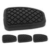 GRIRIW 4pcs Heavy Duty Clutch Brake Pedal Pad Covers Rubber Material Easy Install view 1