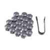 LIFKOME Grey Lug Nut Covers with Clips Hexagonal Wheel Bolt Protection Caps for and Durable Easy Fit and Corrosion Resistant view 1
