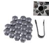 LIFKOME Grey Lug Nut Covers with Clips Hexagonal Wheel Bolt Protection Caps for and Durable Easy Fit and Corrosion Resistant view 4