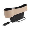 TOPPERFUN Car Seat Gap Filler Catcher Organizer Driver Side Pocket Storage Case USB Charger Cup Holder view 1