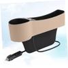 TOPPERFUN Car Seat Gap Filler Catcher Organizer Driver Side Pocket Storage Case USB Charger Cup Holder view 3