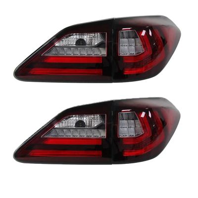 HJMuam Car Accessories Taillights Compatible with Lexus RX350 RX300 2009-2015 RX270 LED Tail Light Fog Brake Reversing Turn Signal and Play