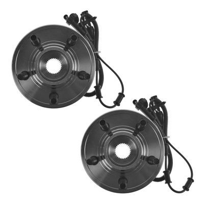 MAPHRWZ Front Left Driver and Right Passenger Side Wheel Hub & Bearing Set ABS for Ford for Explorer 2002-2005,for Lincoln for Aviator 2003-2005,for for Mountaineer 2002-2005