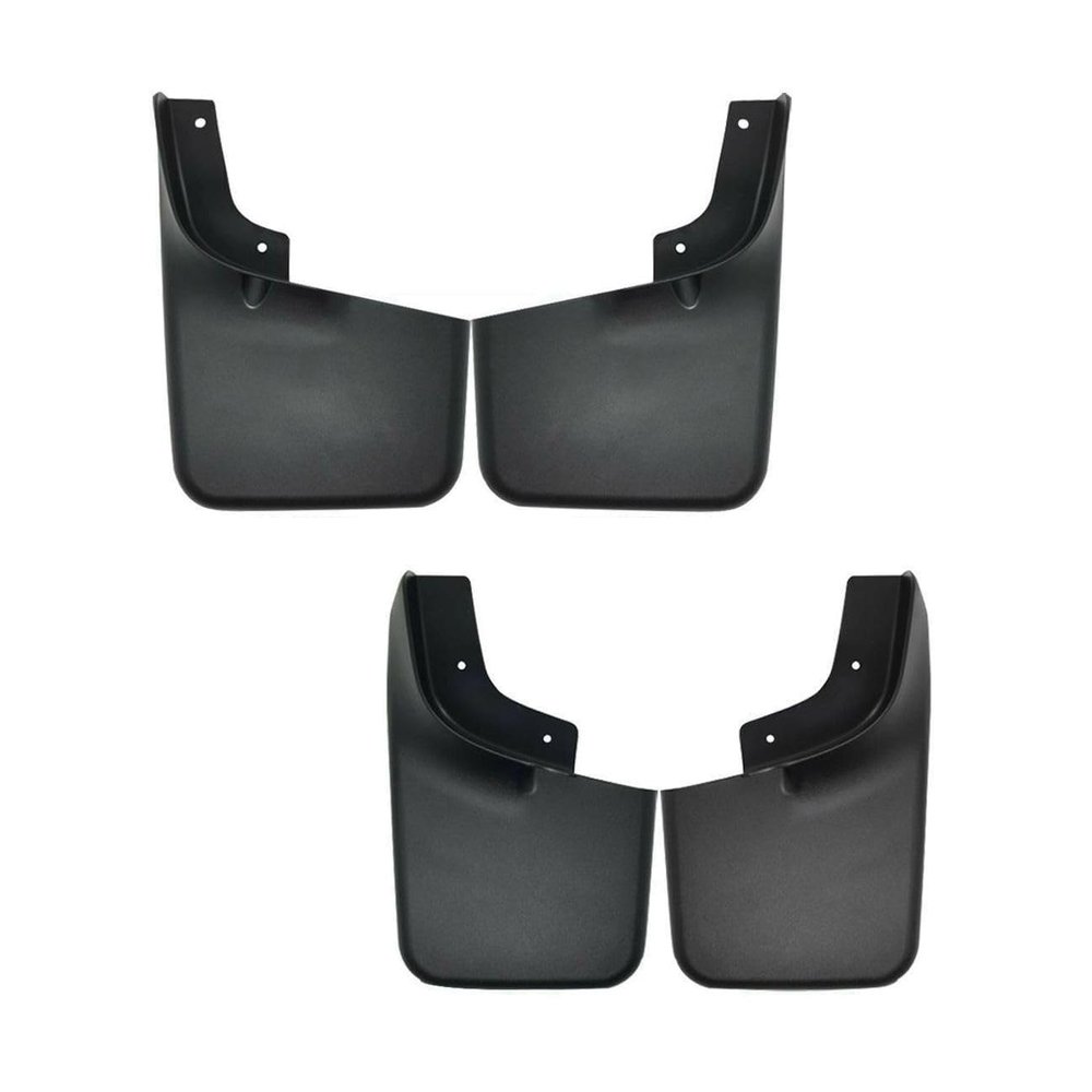 JADEKEEI 4pcs Flaps/Splash Guards/Mudguards Front Rear Lower Side Black Tpo Flexible Plastics for Ford for F150 2004-2014 Will Not Clear The Power Deployable Running Boards FL3Z-16A550-C