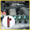 PARSKILO No.MD357267 Fuel Injector for Mitsubishi Montero 2001-2002 3.5L for Mitsubishi 6G74 Motor 3.5L / Engine Fuel Injection Nozzle/Durable / 1 Pc Red Benefit view 2