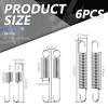 6PCS Motorcycle Kickstand Springs,Antirust Stand Side Kickstand Spring Replacement for Enhanced Stabilizing Support,3 Size Motorcycle Parts of Bike Kickstand Springs view 2