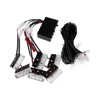 ELAYARD Led Strobe Flash Emergency Light Compact Ultra Slim Design for Cars Suvs and Trucks High Warning Light Built Heat Sink for Roadside Safety and Vehicle Emergencies