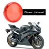 GRCFUMO 4Pcs 6cm Motorcycle Turn Signal Light Lens Cover, Anti Scratch Turn Signals Lens Cover, Universal Motorbike Accessories for Most Motorcycle (Red) view 2
