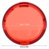 GRCFUMO 4Pcs 6cm Motorcycle Turn Signal Light Lens Cover, Anti Scratch Turn Signals Lens Cover, Universal Motorbike Accessories for Most Motorcycle (Red) view 3