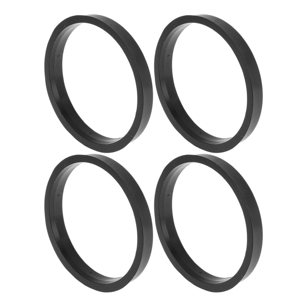 INFINAUTO 76.1mm to 68.1mm Car Wheel Hub Centric Rings Black Polycarbonate Wheels Center Shaft Shock Absorbing Hubrings 4 Pcs