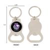 Desert Cactus Sacramento Kings Silver Bottle Opener Key Holder Official National Basketball League for Car Keys, Backpack NBA Gift (Design D) view 2