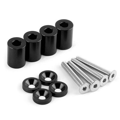 Keenso Hood Vent Spacer, Rugged Design, Riser Kit, Clean Finish, for Oversized Engine Swaps, Improved Cooling and Airflow, Black