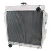 YUFUQIDA 4 Row Core All Aluminum CU5557 Radiator Assembly Compatible with 1955-1957 1956 Ford Thunderbird T-Bird Y-Block, 4.4L 4.8L 5.1L V8 Engine view 2