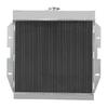YUFUQIDA 4 Row Core All Aluminum CU5557 Radiator Assembly Compatible with 1955-1957 1956 Ford Thunderbird T-Bird Y-Block, 4.4L 4.8L 5.1L V8 Engine view 4
