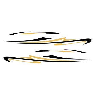Montesy General Motorhomes Side Stripes Sticker Car Body Decoration Waterproof Vinyls Decal Stickers for Caravans Campers Pickup