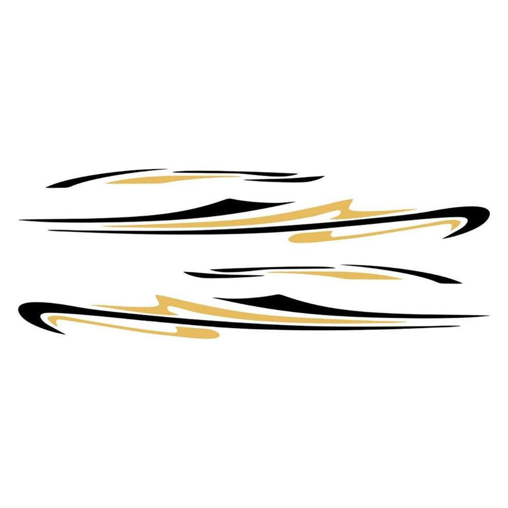 Montesy General Motorhomes Side Stripes Sticker Car Body Decoration Waterproof Vinyls Decal Stickers for Caravans Campers Pickup