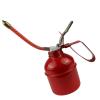 JTLB Manual Oiler Can Iron Red Lever Lubrication Oiling Can Flexible Hose Oil Can Pump (270ml) view 1