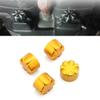 Bacar Motorcycle CNC Head Bolt Topper Cover Cap Billet Machined for T120 Thruxton R Scrambler Street Cup, Golden view 2