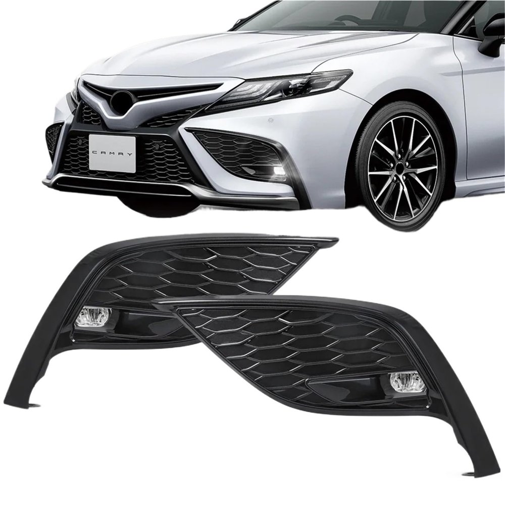 DRL Daytime Running Lights LED Fog Lamps Car Foglights Auto Headlight 12V Compatible for Toyota Camry SE XSE 2021 2022 2023 2024