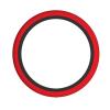 Solid Color red Patterned Anti-Slip Steering Wheel Cover - 15-inch Universal Size, Improves Driving Comfort and Safety. view 1
