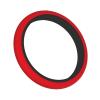 Solid Color red Patterned Anti-Slip Steering Wheel Cover - 15-inch Universal Size, Improves Driving Comfort and Safety. view 2
