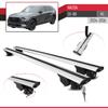 accessorypart Compatible with Mazda CX-80 (KL) 2024-2026 Hook Model Car Roof Rack Cross Bar Gray Aluminium 2 Bars view 4