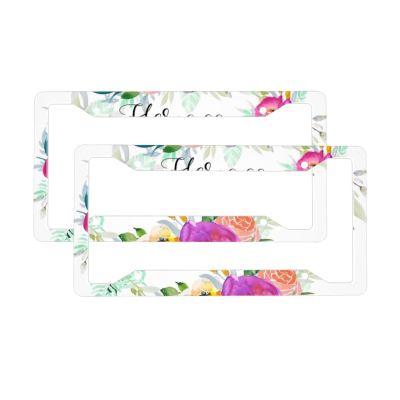 Proverbs 31 28 Aluminum Universal Style Stainless Steel Metal License Plate Frame, 2-Pack License Plate Frame, 4-Hole Universal Frame