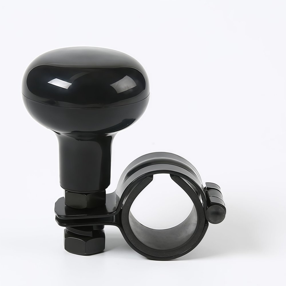 Car steering wheel knob, ABS material with a smooth surface; universal 360-degree rotating steering wheel accessory; Suicide Knob suitable for cars, trucks, tractors, and boats