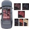 7MYFPL7 Customized car Floor mat,Compatible with Tesla Model 3,Model S,Model X,Model Y,Luxury Full Coverage All Weather Car Floor Mats,Anti-Slip Car Mat Set,Easy to Clean (Black+Golden) view 2