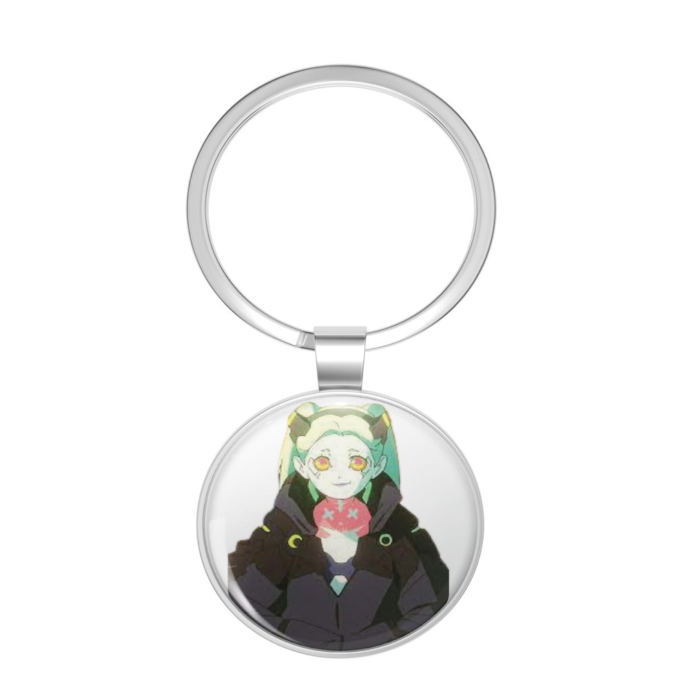 BKR Graphics cyberpunk edgerunners Metal Double Sided Key Chain Keychain