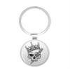 BKR Graphics Commando dagger Skull military royale Metal Double Sided Key Chain Keychain view 1