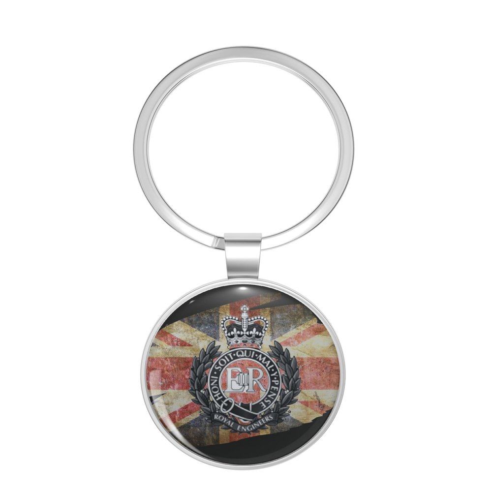 BKR Graphics 1 Royal School Of Military Engineering Regiment Metal Double Sided Key Chain Keychain