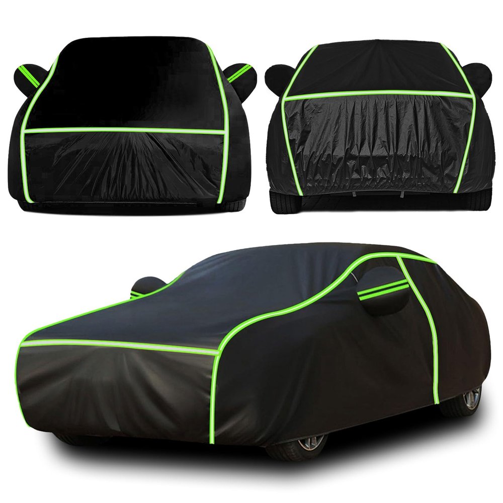 Weatherproof Car Covers for Ford Transit Custom (2018), Waterproof All Weather Sun Rain UV Dust Snow Protection Outdoor Full Car Cover