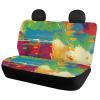 Funnydude Tie Dye Graphic Car Seat Cover Breathable Automotive Vehicle Cushion Covers 4PCS with Front and Back view 3