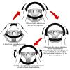 Anime Lovers Silhouette Car Elastic Steering Wheel Cover Universal 15 Inch Stretch Automotive Steering Wheel Protector Cover Anti Slip Breathable Novelty Cars Interior Accessory for Men Women view 4
