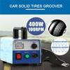 400W Tire Groover Machine, Rubber Tire Regroover Machine Tire Grooving Tool Iron Tire Groover Cutter with 10 pcs Blades Tire Groover Heated Machine for Rubber and Tires view 2
