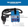 400W Tire Groover Machine, Rubber Tire Regroover Machine Tire Grooving Tool Iron Tire Groover Cutter with 10 pcs Blades Tire Groover Heated Machine for Rubber and Tires view 3